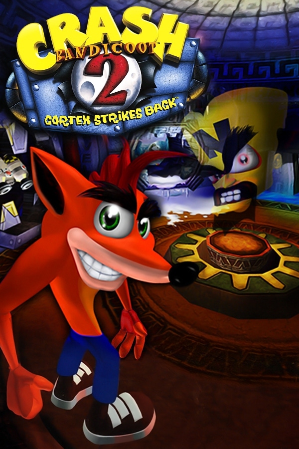 Crash Bandicoot 2: Cortex Strikes Back Box Art